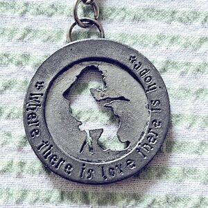 Widespread Panic Mikey Cutout Silver Keychain with Engraved Design 1 of a Kind